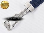 Classic Fusion 42mm SS JJF 1:1 Best Edition Blue Dial on Blue Gummy Leather Strap - Görsel 26