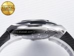 Classic Fusion 42mm SS JJF 1:1 Best Edition Gray Dial on Black Gummy Leather Strap - Görsel 14