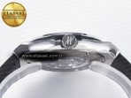 Classic Fusion 42mm SS JJF 1:1 Best Edition Gray Dial on Black Gummy Leather Strap - Görsel 15