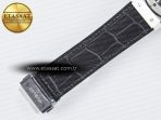 Classic Fusion 42mm SS JJF 1:1 Best Edition Gray Dial on Black Gummy Leather Strap - Görsel 22