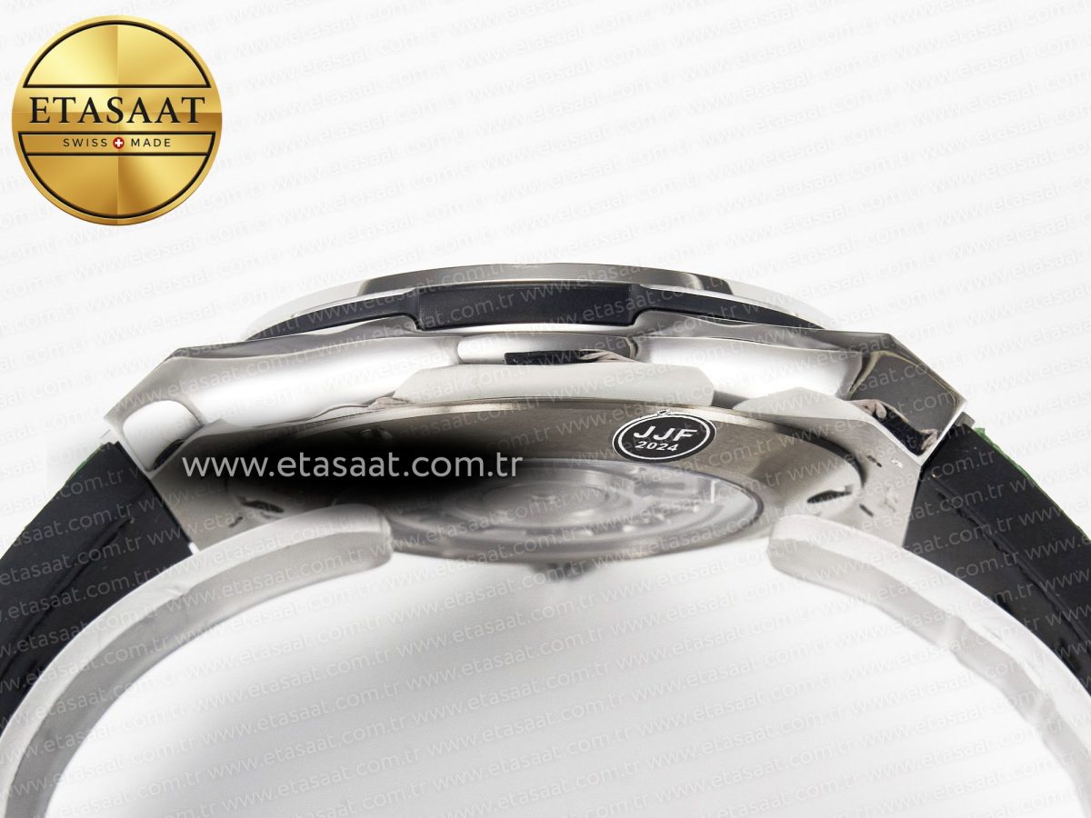 Classic Fusion 42mm SS JJF 1:1 Best Edition Green Dial on Green Gummy Leather Strap - Görsel 14