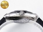 Classic Fusion 42mm SS JJF 1:1 Best Edition White Dial on Black Gummy Leather Strap - Görsel 15