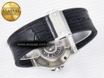 Classic Fusion 42mm SS JJF 1:1 Best Edition White Dial on Black Gummy Leather Strap - Görsel 16