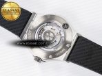Classic Fusion 42mm SS JJF 1:1 Best Edition White Dial on Black Gummy Leather Strap - Görsel 17