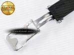 Classic Fusion 42mm SS JJF 1:1 Best Edition White Dial on Black Gummy Leather Strap - Görsel 25