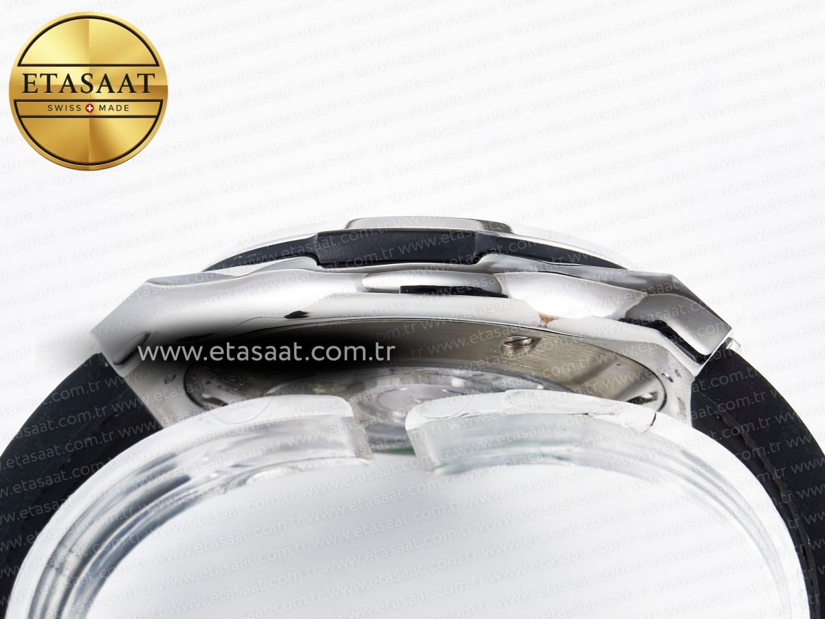 Classic Fusion Bang 42mm HBF 1:1 Best Edition Black Dial Diamonds Bezel on Black Leather Strap A2892 - Görsel 14