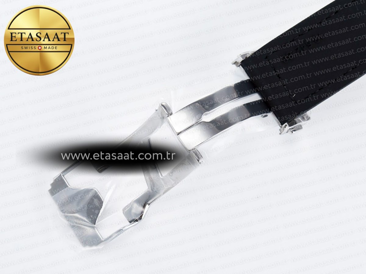 Classic Fusion Bang 42mm HBF 1:1 Best Edition Black Dial Diamonds Bezel on Black Leather Strap A2892 - Görsel 24