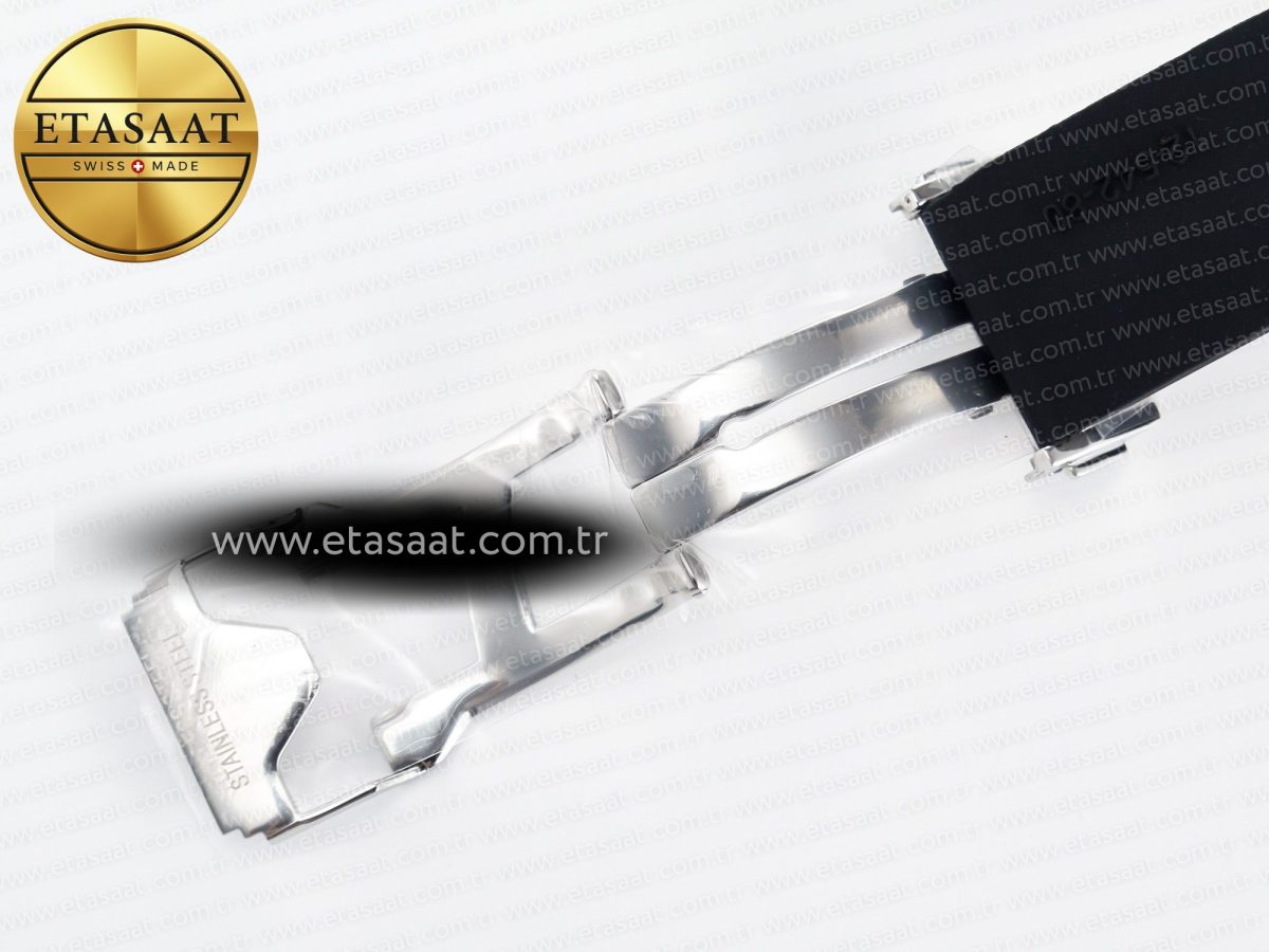 Classic Fusion Bang 42mm HBF 1:1 Best Edition Black Dial Diamonds Bezel on Black Rubber Strap A2892 - Görsel 24