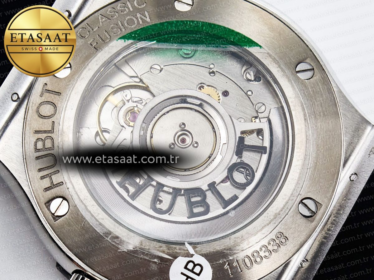 Classic Fusion Bang 42mm HBF 1:1 Best Edition Black Dial on Black Leather Strap A2892 - Görsel 18