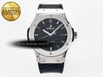 Classic Fusion Bang 42mm HBF 1:1 Best Edition Black Dial on Black Leather Strap A2892 - Görsel 3