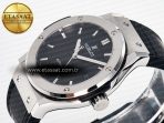 Classic Fusion Bang 42mm HBF 1:1 Best Edition Black Dial on Black Leather Strap A2892 - Görsel 6
