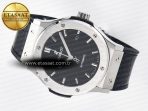 Classic Fusion Bang 42mm HBF 1:1 Best Edition Black Dial on Black Leather Strap A2892 - Görsel 9