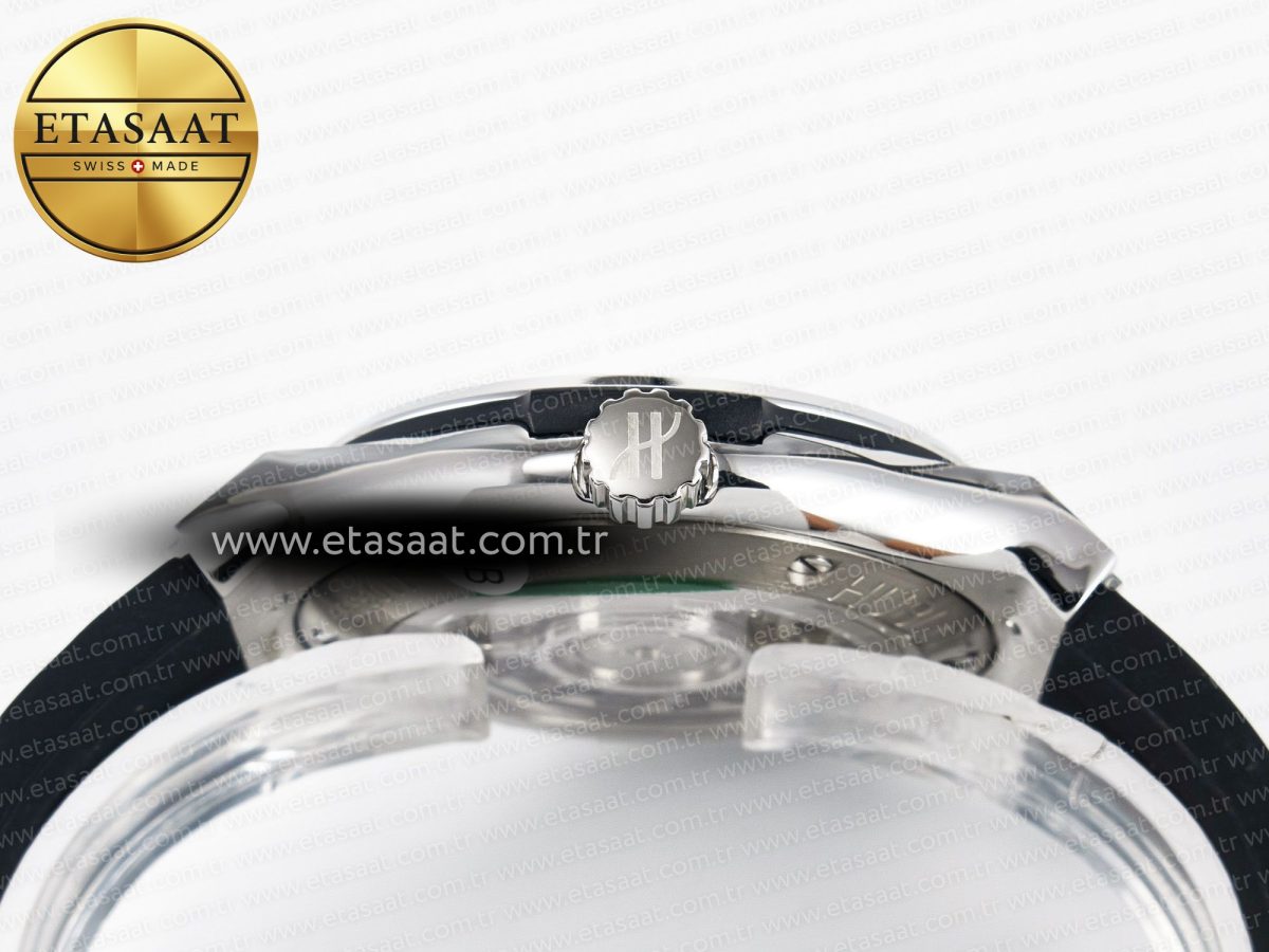 Classic Fusion Bang 42mm HBF 1:1 Best Edition Black Dial on Black Rubber Strap A2892 - Görsel 15