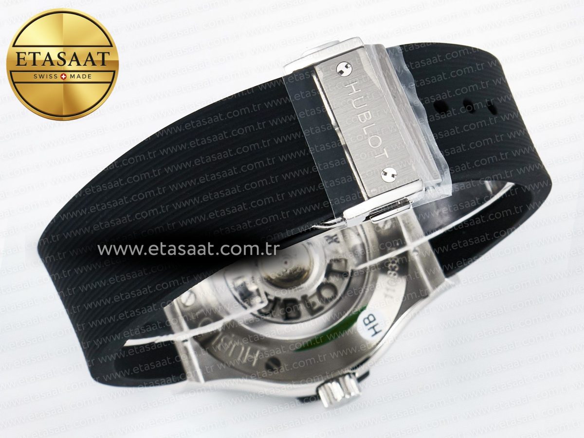 Classic Fusion Bang 42mm HBF 1:1 Best Edition Black Dial on Black Rubber Strap A2892 - Görsel 16