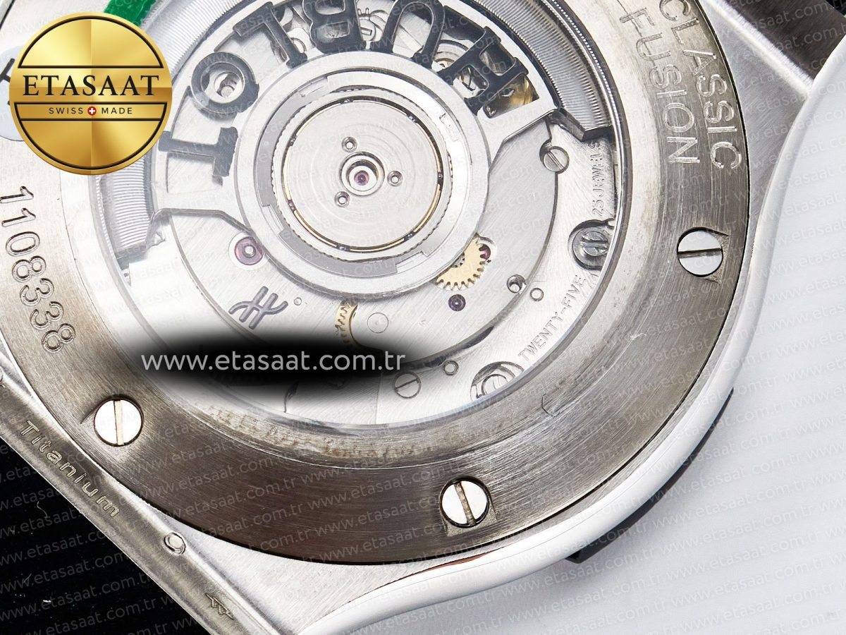 Classic Fusion Bang 42mm HBF 1:1 Best Edition Black Dial on Black Rubber Strap A2892 - Görsel 19