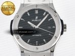 Classic Fusion Bang 42mm HBF 1:1 Best Edition Black Dial on Black Rubber Strap A2892 - Görsel 4