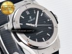 Classic Fusion Bang 42mm HBF 1:1 Best Edition Black Dial on Black Rubber Strap A2892 - Görsel 5