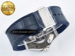 Classic Fusion Bang 42mm HBF 1:1 Best Edition Blue Dial Diamonds Bezel on Blue Leather Strap A2892 - Görsel 16