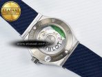 Classic Fusion Bang 42mm HBF 1:1 Best Edition Blue Dial Diamonds Bezel on Blue Leather Strap A2892 - Görsel 17