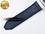 Classic Fusion Bang 42mm HBF 1:1 Best Edition Blue Dial Diamonds Bezel on Blue Leather Strap A2892 - Görsel 21