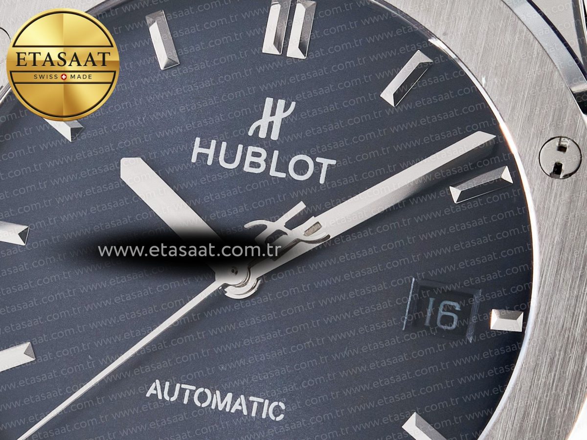 Classic Fusion Bang 42mm HBF 1:1 Best Edition Blue Dial on Blue Leather Strap A2892 - Görsel 10