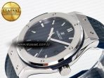 Classic Fusion Bang 42mm HBF 1:1 Best Edition Blue Dial on Blue Leather Strap A2892 - Görsel 6