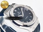 Classic Fusion Bang 42mm HBF 1:1 Best Edition Blue Dial on Blue Leather Strap A2892 - Görsel 7