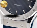Classic Fusion Bang 42mm HBF 1:1 Best Edition Blue Dial on Blue Rubber Strap A2892 - Görsel 12