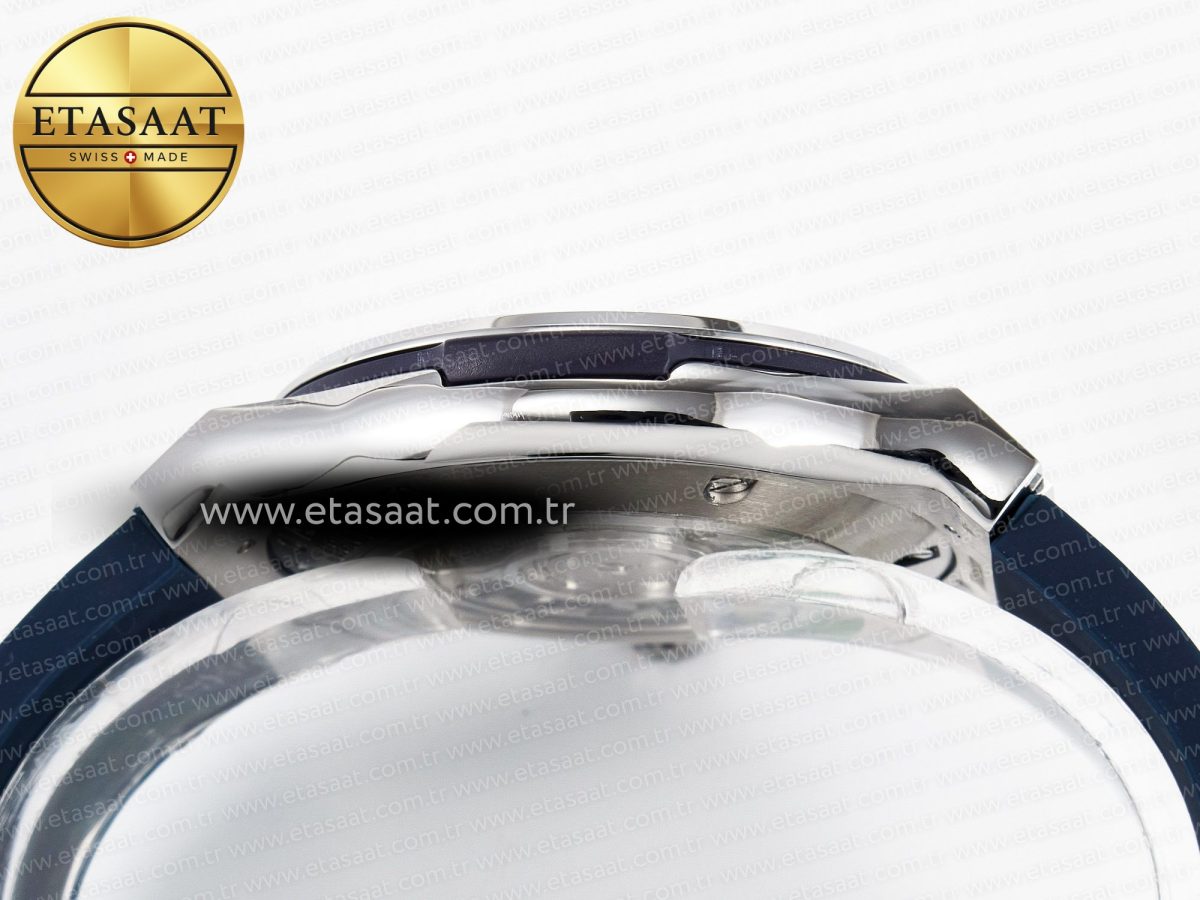 Classic Fusion Bang 42mm HBF 1:1 Best Edition Blue Dial on Blue Rubber Strap A2892 - Görsel 14