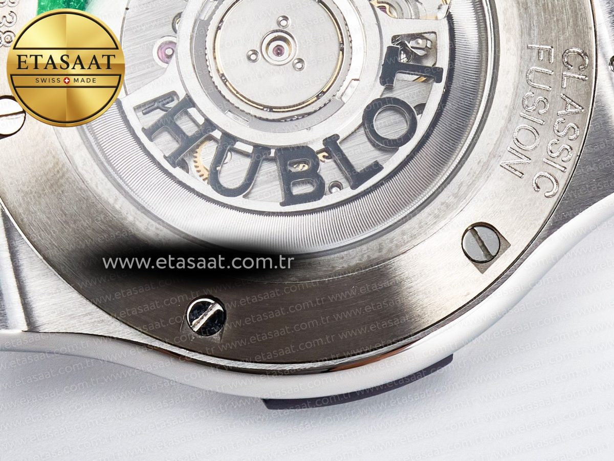 Classic Fusion Bang 42mm HBF 1:1 Best Edition Blue Dial on Blue Rubber Strap A2892 - Görsel 18