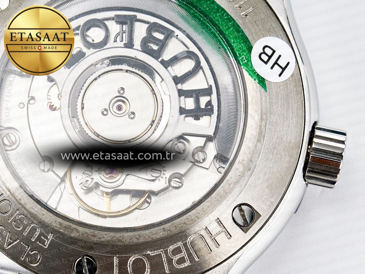 Classic Fusion Bang 42mm HBF 1:1 Best Edition Blue Dial on Blue Rubber Strap A2892 - Görsel 20
