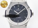 Classic Fusion Bang 42mm HBF 1:1 Best Edition Blue Dial on Blue Rubber Strap A2892 - Görsel 4
