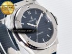 Classic Fusion Bang 42mm HBF 1:1 Best Edition Blue Dial on Blue Rubber Strap A2892 - Görsel 5