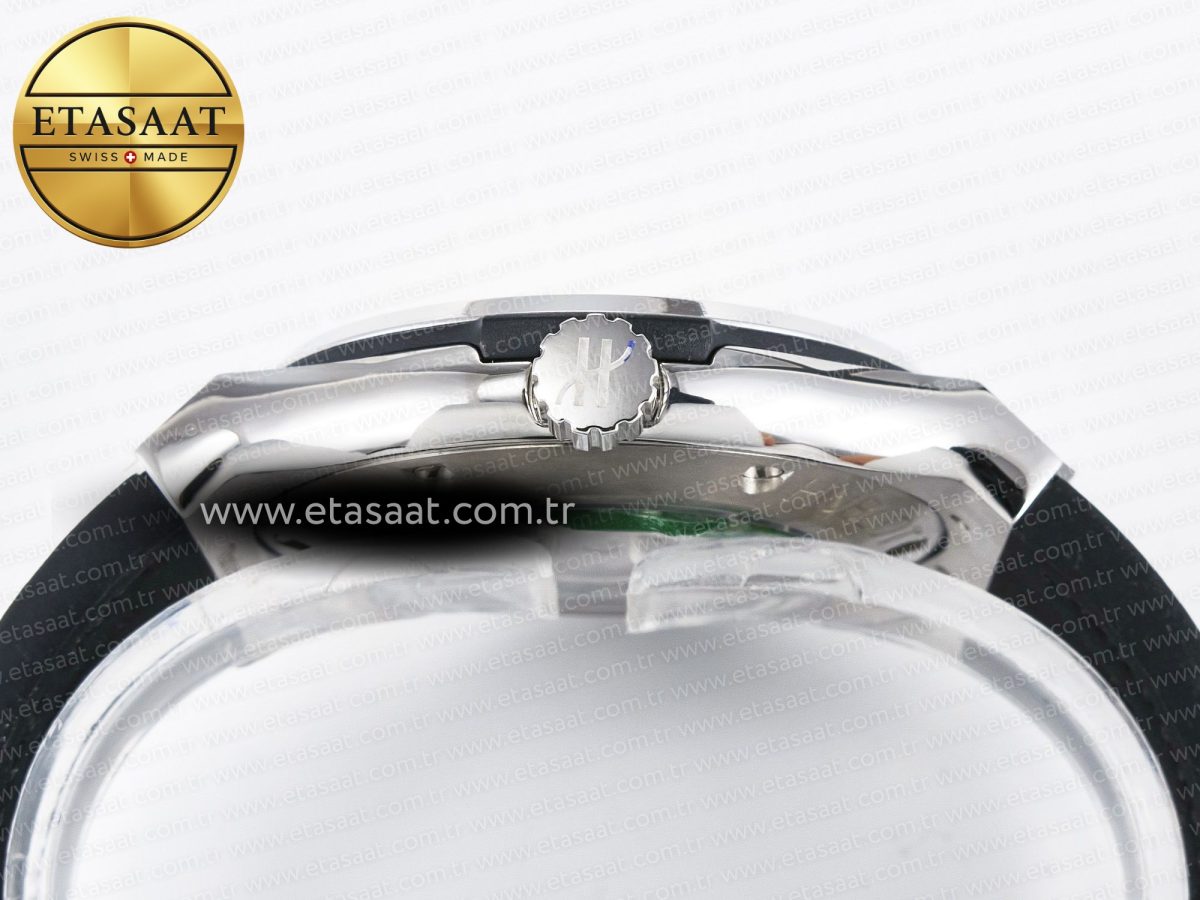 Classic Fusion Bang 42mm HBF 1:1 Best Edition Green Dial Diamonds Bezel on Green Leather Strap A2892 - Görsel 15