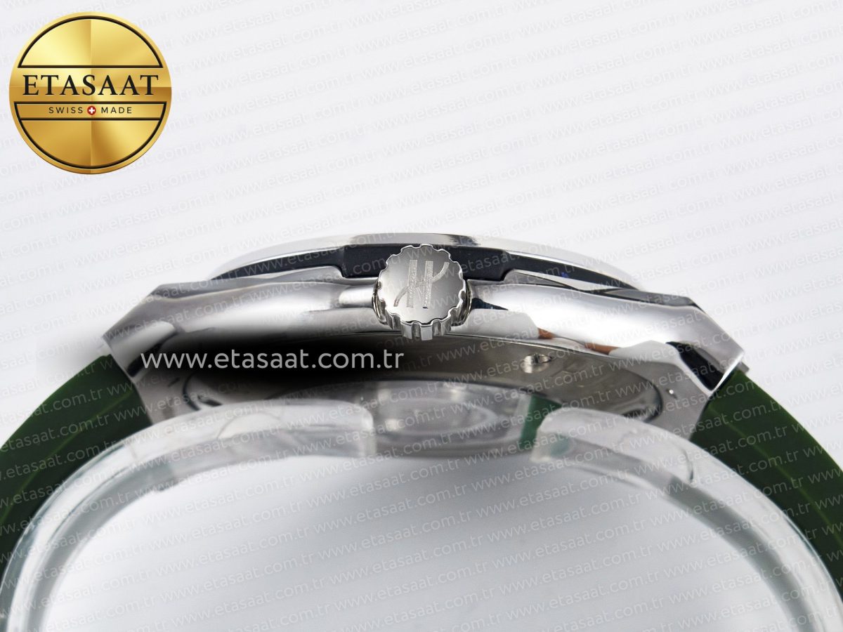 Classic Fusion Bang 42mm HBF 1:1 Best Edition Green Dial Diamonds Bezel on Green Rubber Strap A2892 - Görsel 15