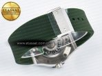 Classic Fusion Bang 42mm HBF 1:1 Best Edition Green Dial Diamonds Bezel on Green Rubber Strap A2892 - Görsel 16