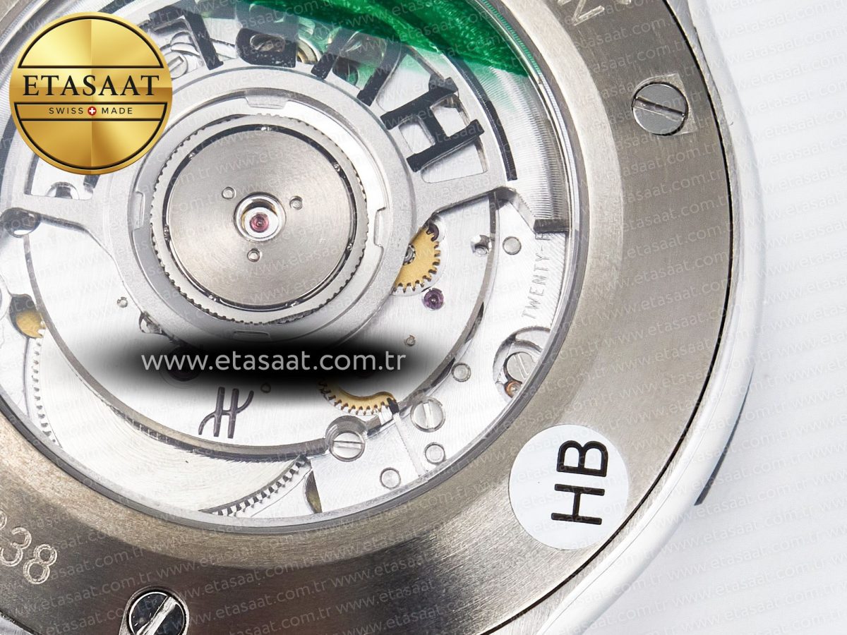 Classic Fusion Bang 42mm HBF 1:1 Best Edition Green Dial Diamonds Bezel on Green Rubber Strap A2892 - Görsel 19