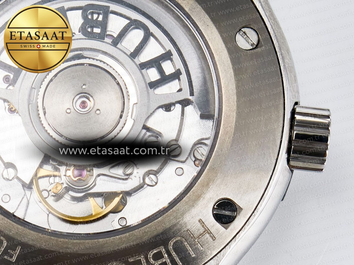 Classic Fusion Bang 42mm HBF 1:1 Best Edition Green Dial Diamonds Bezel on Green Rubber Strap A2892 - Görsel 20