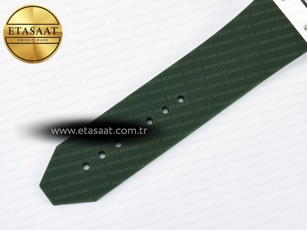 Classic Fusion Bang 42mm HBF 1:1 Best Edition Green Dial Diamonds Bezel on Green Rubber Strap A2892 - Görsel 21