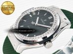 Classic Fusion Bang 42mm HBF 1:1 Best Edition Green Dial Diamonds Bezel on Green Rubber Strap A2892 - Görsel 6