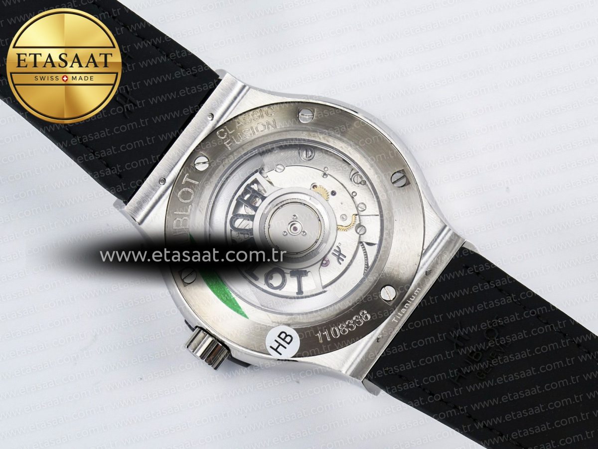 Classic Fusion Bang 42mm HBF 1:1 Best Edition Green Dial on Green Leather Strap A2892 - Görsel 17