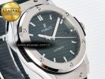 Classic Fusion Bang 42mm HBF 1:1 Best Edition Green Dial on Green Leather Strap A2892 - Görsel 5