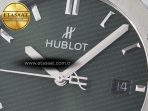 Classic Fusion Bang 42mm HBF 1:1 Best Edition Green Dial on Green Rubber Strap A2892 - Görsel 10