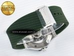 Classic Fusion Bang 42mm HBF 1:1 Best Edition Green Dial on Green Rubber Strap A2892 - Görsel 16