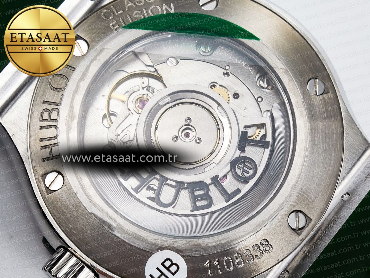 Classic Fusion Bang 42mm HBF 1:1 Best Edition Green Dial on Green Rubber Strap A2892 - Görsel 18
