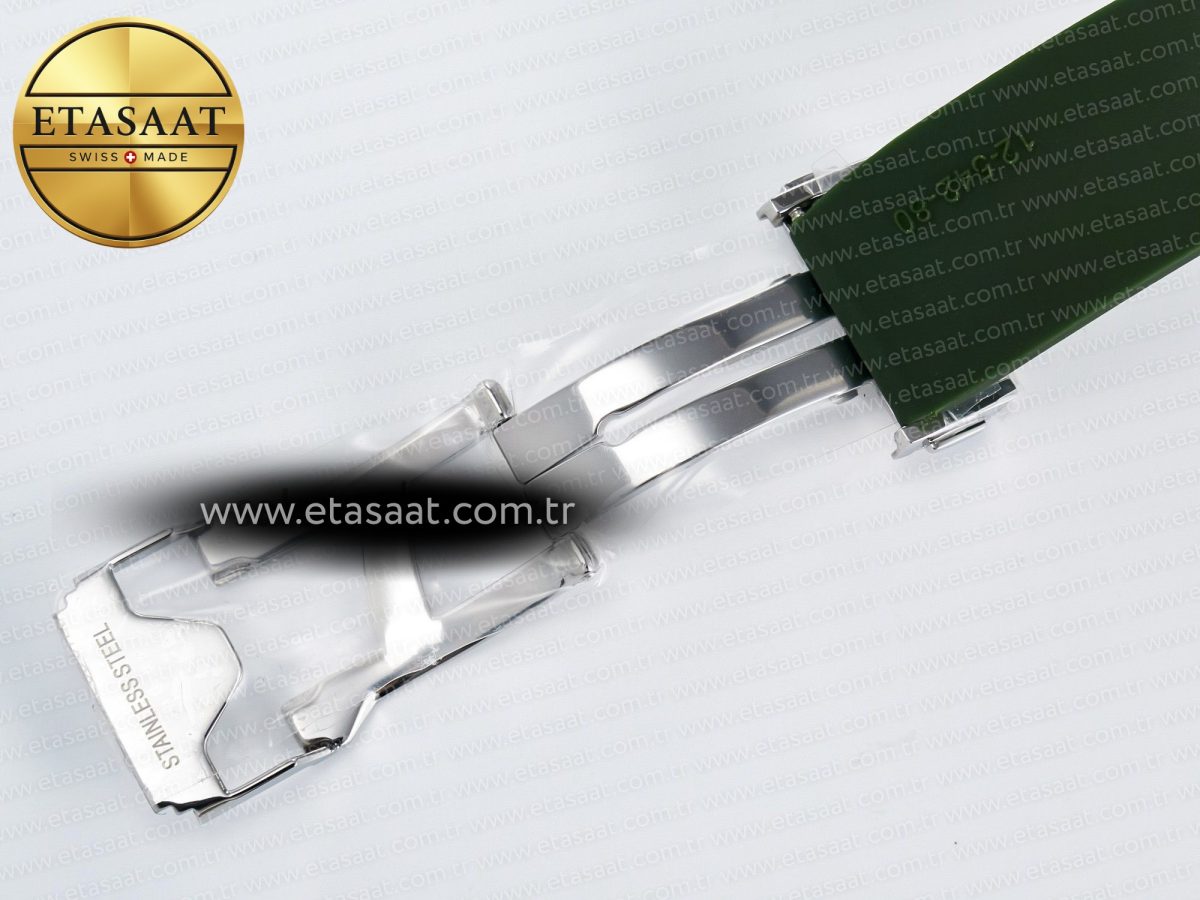 Classic Fusion Bang 42mm HBF 1:1 Best Edition Green Dial on Green Rubber Strap A2892 - Görsel 24