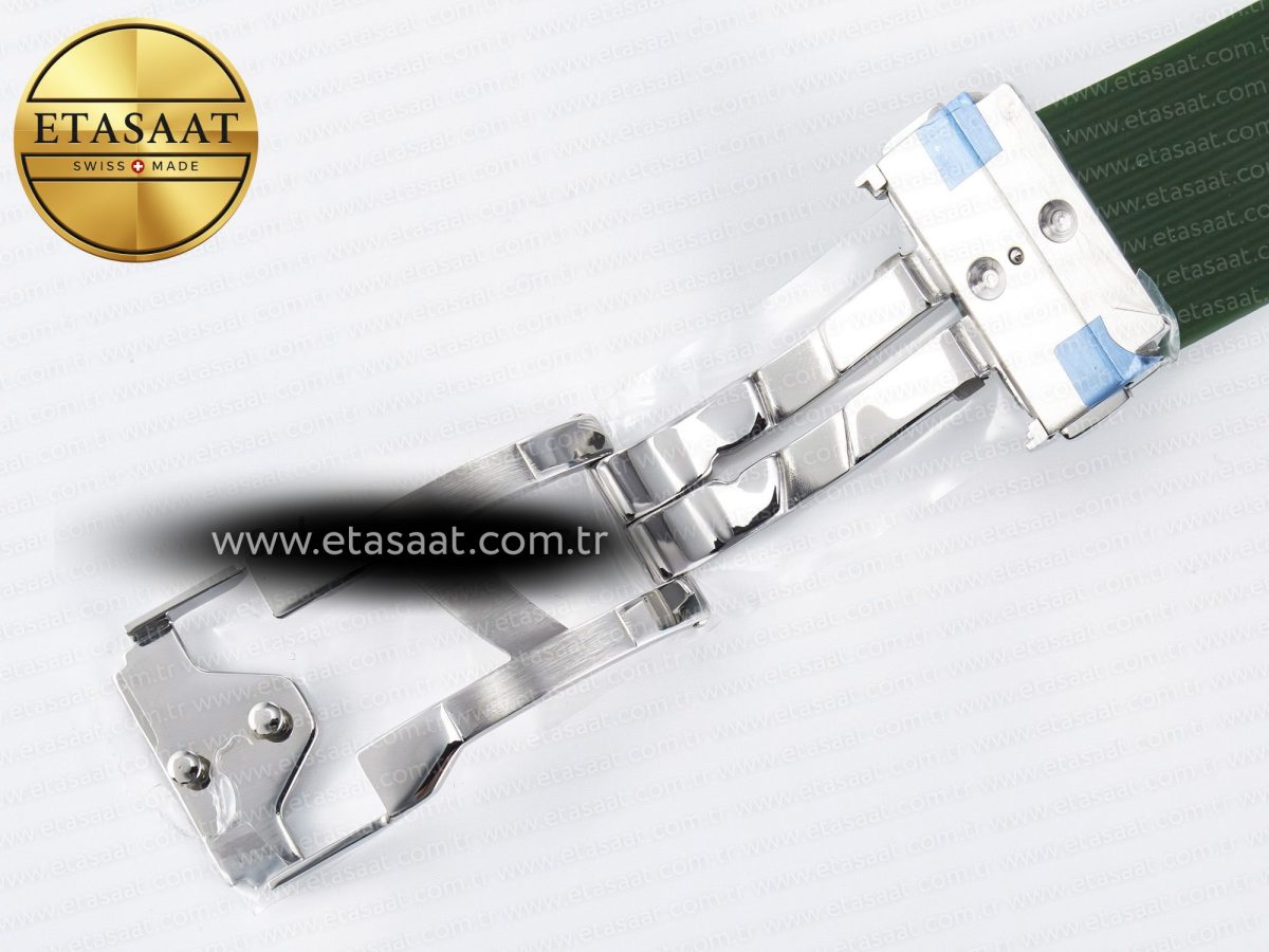 Classic Fusion Bang 42mm HBF 1:1 Best Edition Green Dial on Green Rubber Strap A2892 - Görsel 25