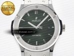 Classic Fusion Bang 42mm HBF 1:1 Best Edition Green Dial on Green Rubber Strap A2892 - Görsel 4