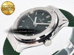 Classic Fusion Bang 42mm HBF 1:1 Best Edition Green Dial on Green Rubber Strap A2892 - Görsel 6