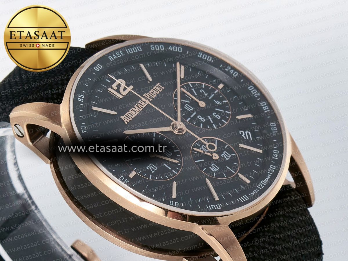 Code 11.59 Chrono 26393 RG APPF Best Edition Gray Dial on Black Nylon Strap A4401 - Görsel 7